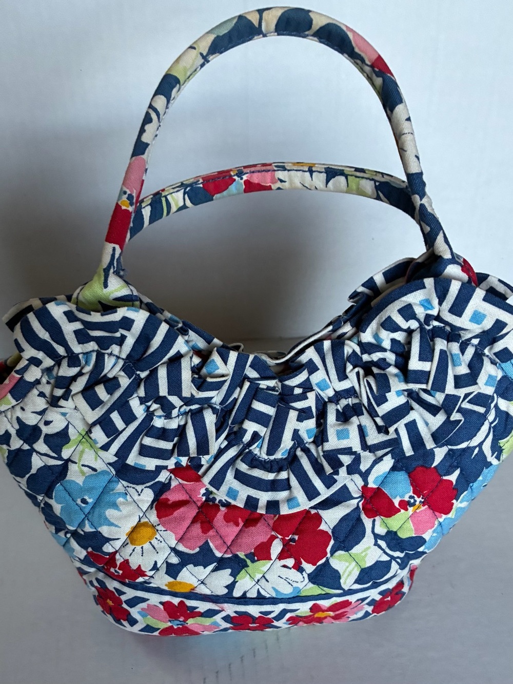 Vera Bradley Floral Quilted Navy and Multi-Color